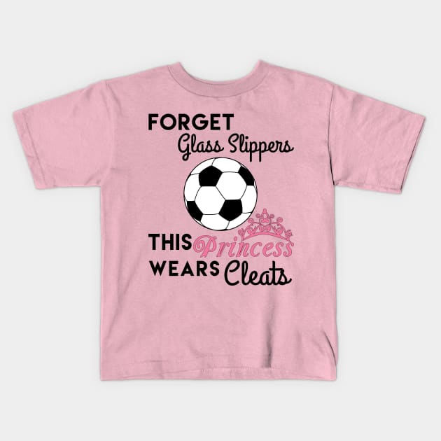 This Girl Wears Soccer Cleats Kids T-Shirt by PDan